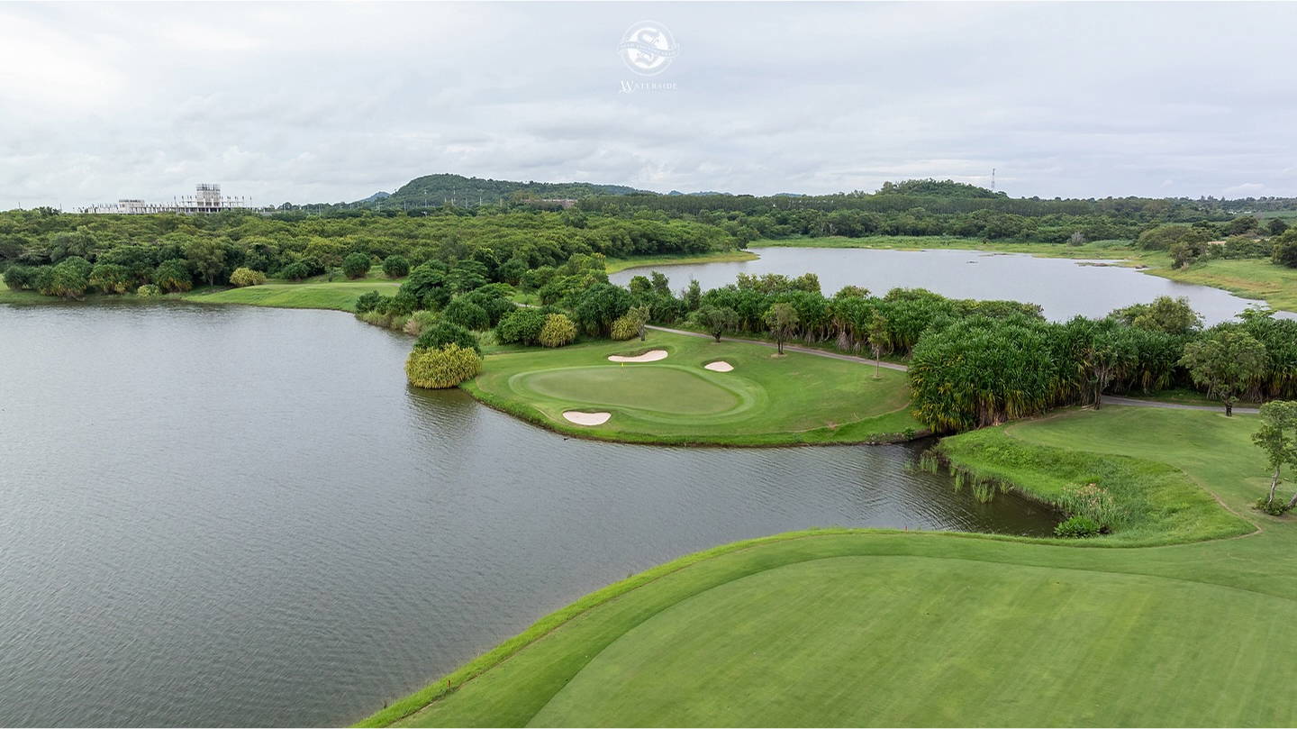 Aerial View, Siam Country Club (Waterside Course), Pattaya, Thailand