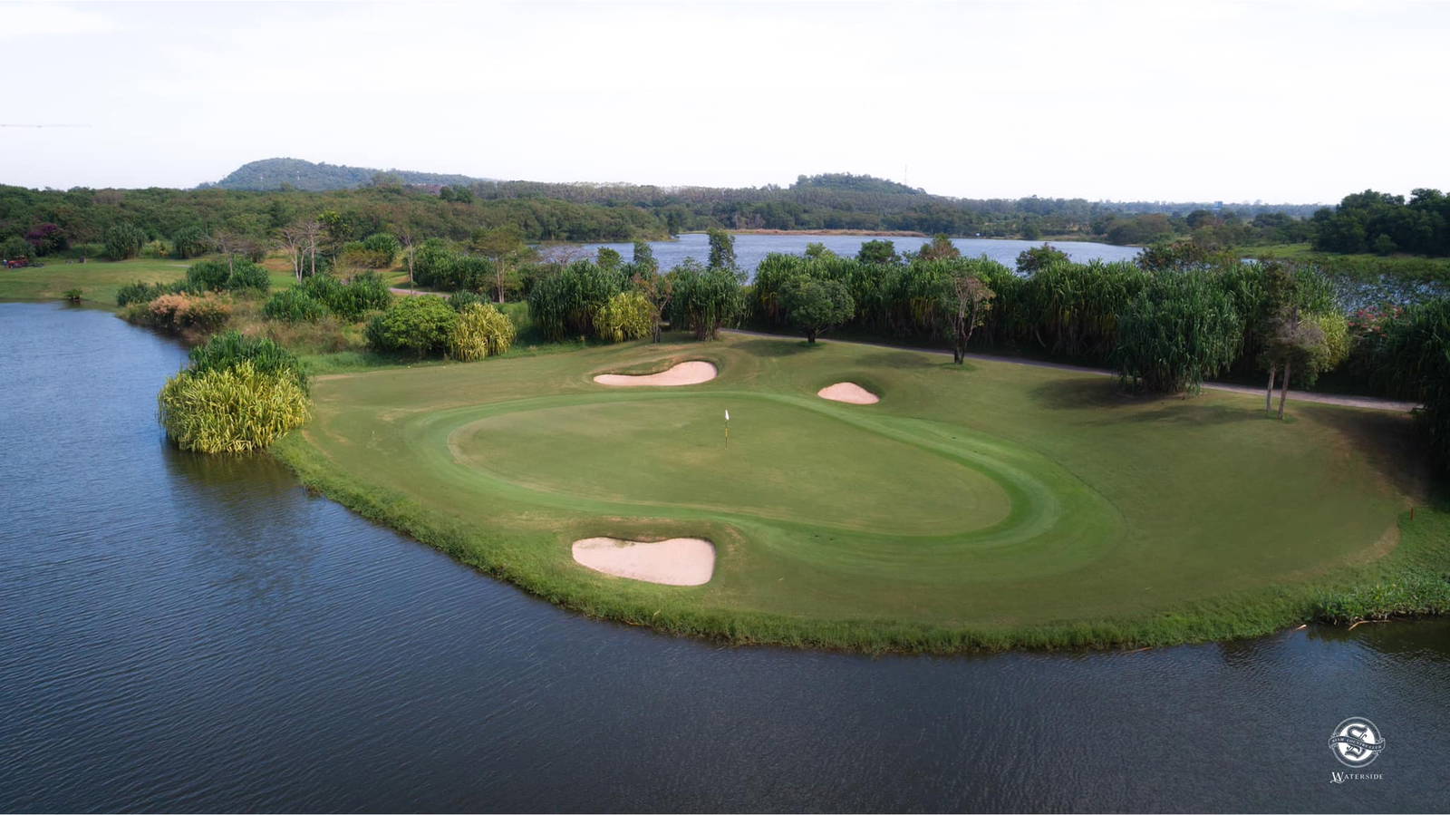 Green, Aerial View, Siam Country Club (Waterside Course), Pattaya, Thailand