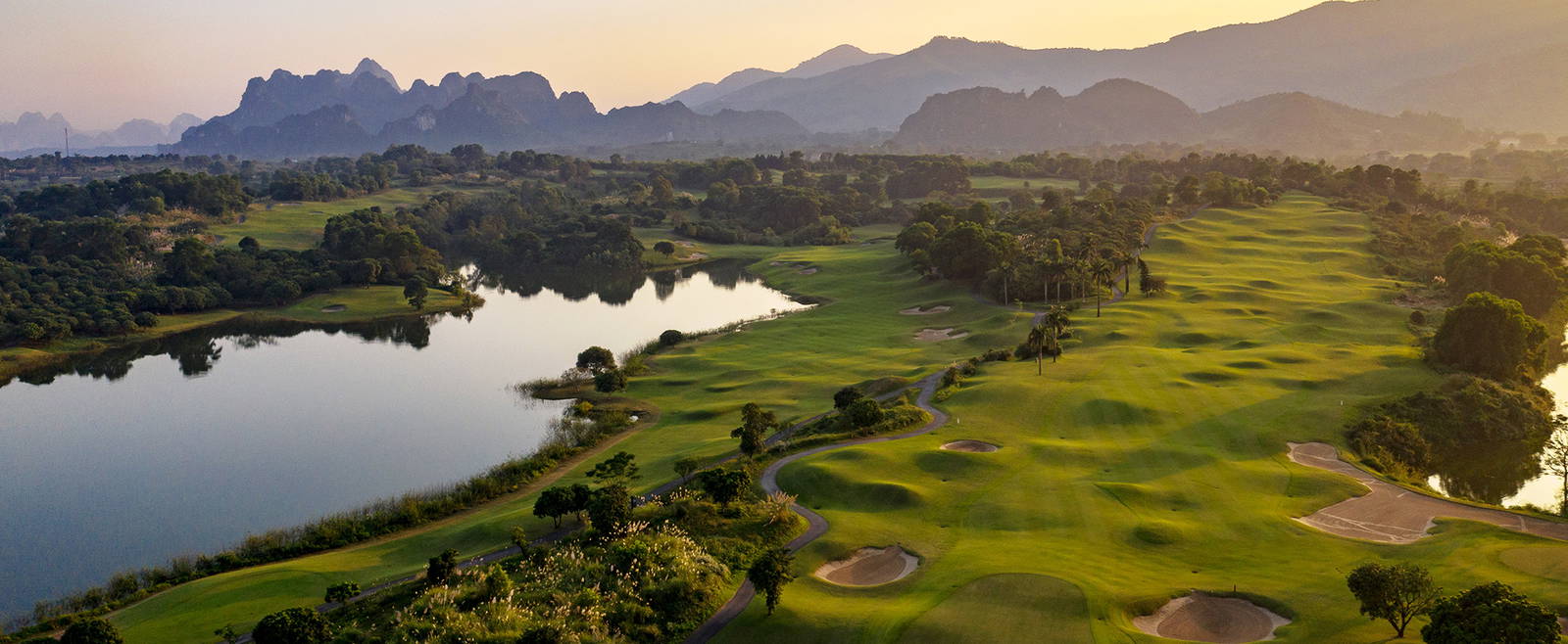 Aerial View, Sky Lake Resort & Golf Club (Sky Course), Hanoi, Vietnam