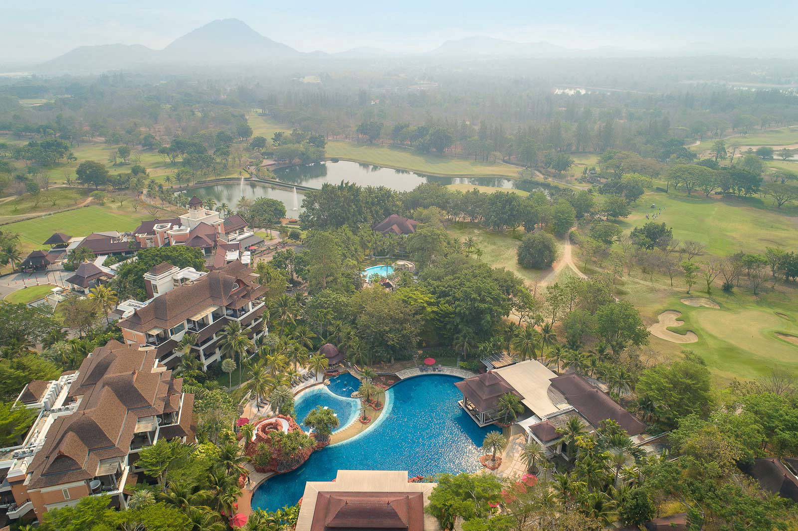 Aerial View, Clubhouse, Springfield Golf Club, Hua Hin, Thailand