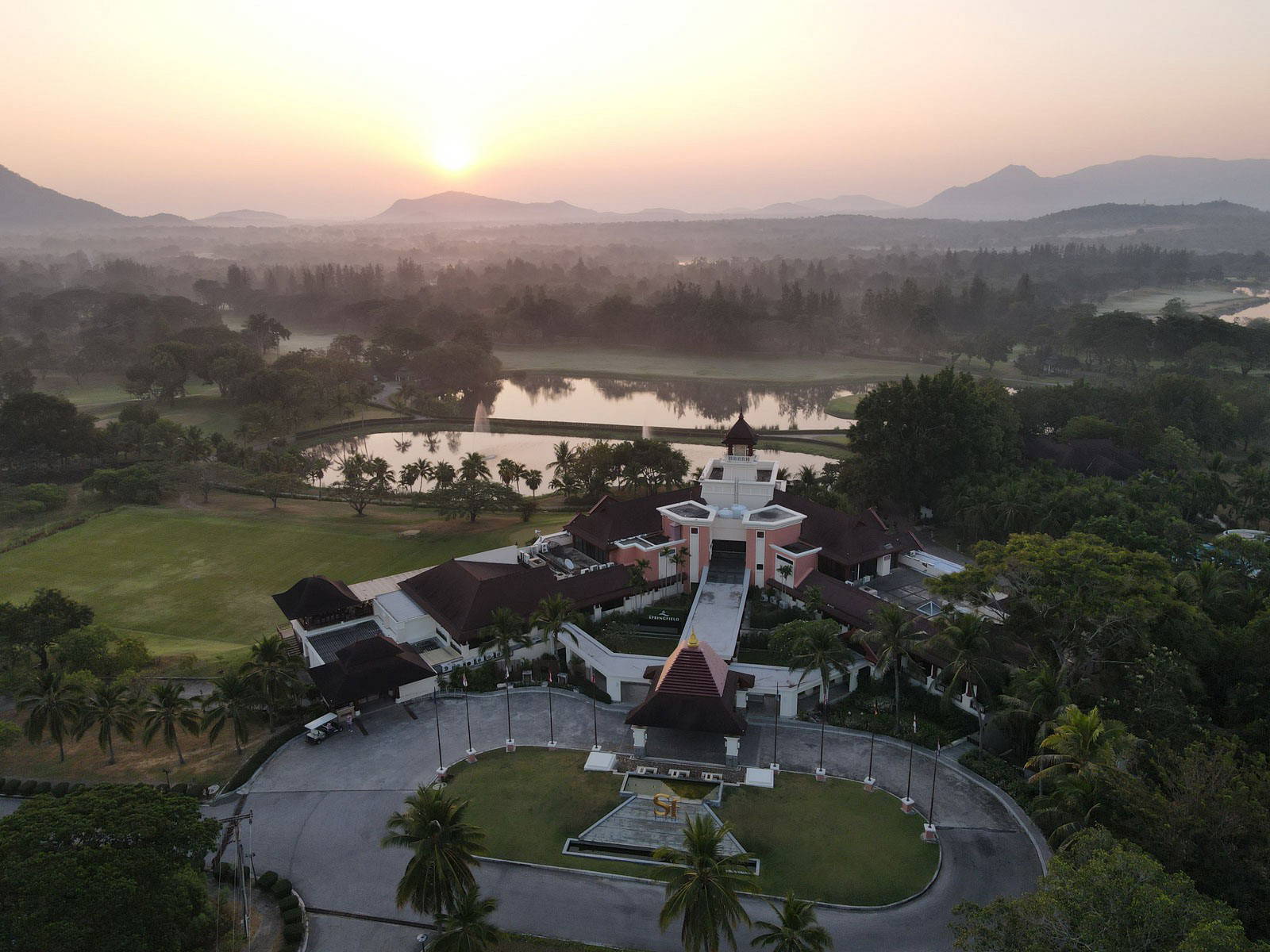 Aerial View, Clubhouse, Springfield Royal Country Club, Hua Hin, Thailand