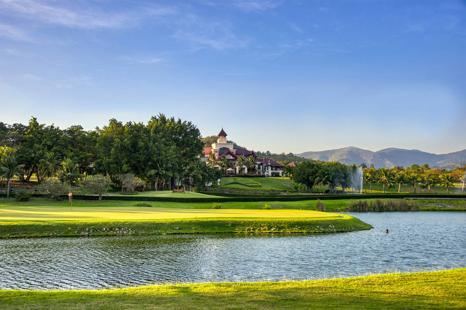 Green, Water Hazard, Springfield Royal Country Club, Hua Hin, Thailand