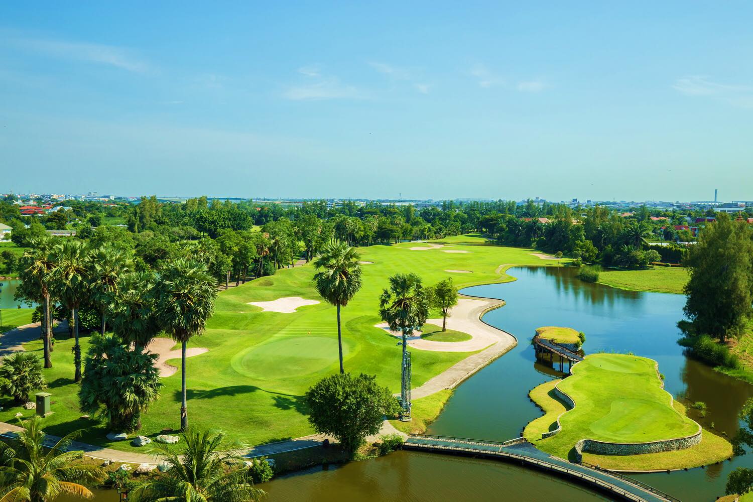 Aerial View, Summit Windmill Golf Club, Bangkok, Thailand