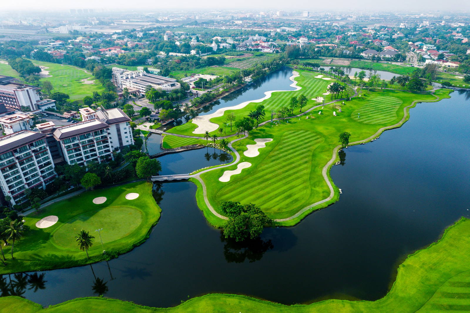 Aerial View, Summit Windmill Golf Club, Bangkok, Thailand