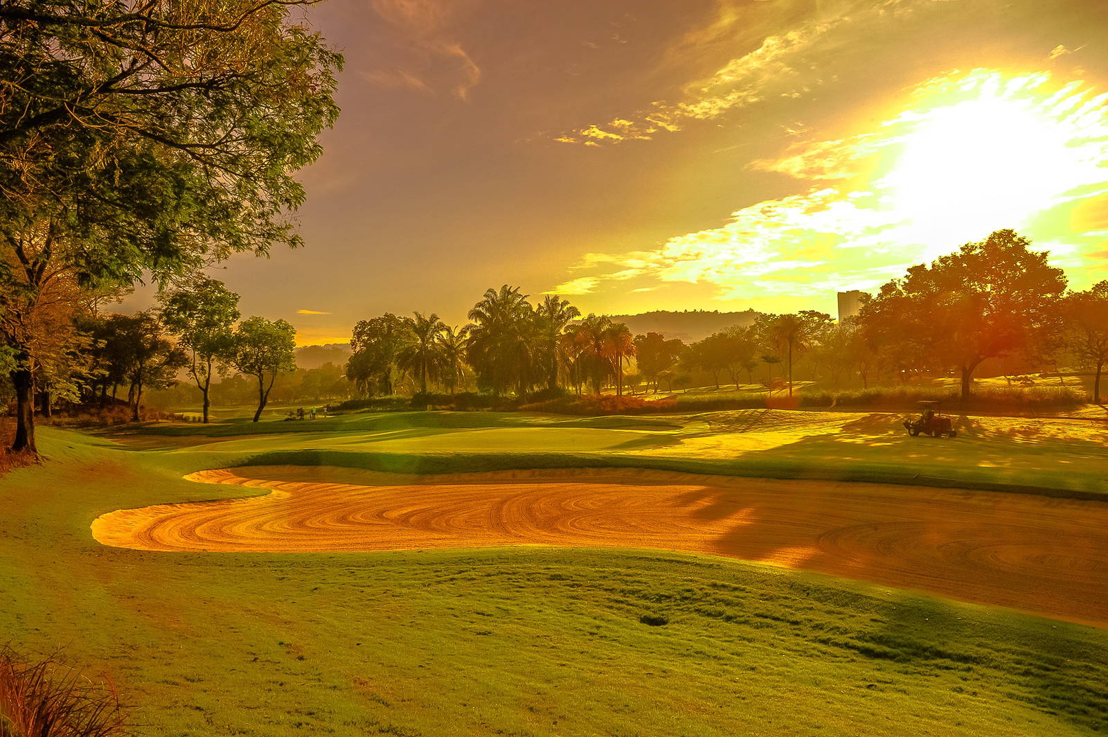 Green, Bunker, Sungai Long Golf Country Club, Kuala Lumpur, Malaysia