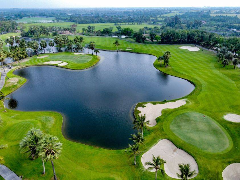 Aerial View, Suwan Golf & Country Club, Bangkok, Thailand