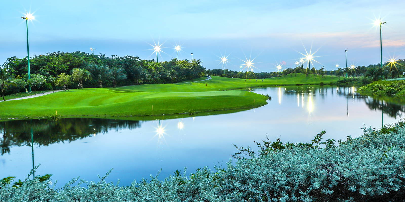 Green, Water Hazard, Tan Son Nhat Golf Course, Ho Chi Minh, Vietnam