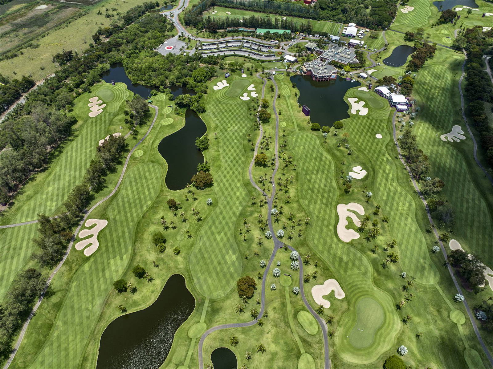 Aerial View, Thai Country Club, Bangkok, Thailand