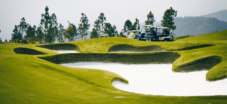 Cart, Greenside Bunker, Thanh Lanh Golf Resort, Hanoi, Vietnam