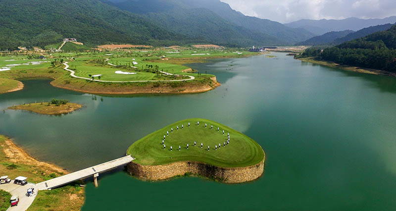 Island Green, Thanh Lanh Golf Resort, Hanoi, Vietnam