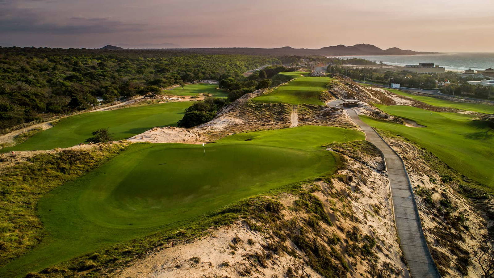Green, Aerial View, The Bluffs Ho Tram Strip, Ho Chi Minh, Vietnam