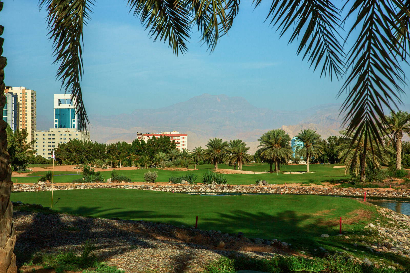 Green, Tower Links Golf Club, Dubai, United Arab Emirates