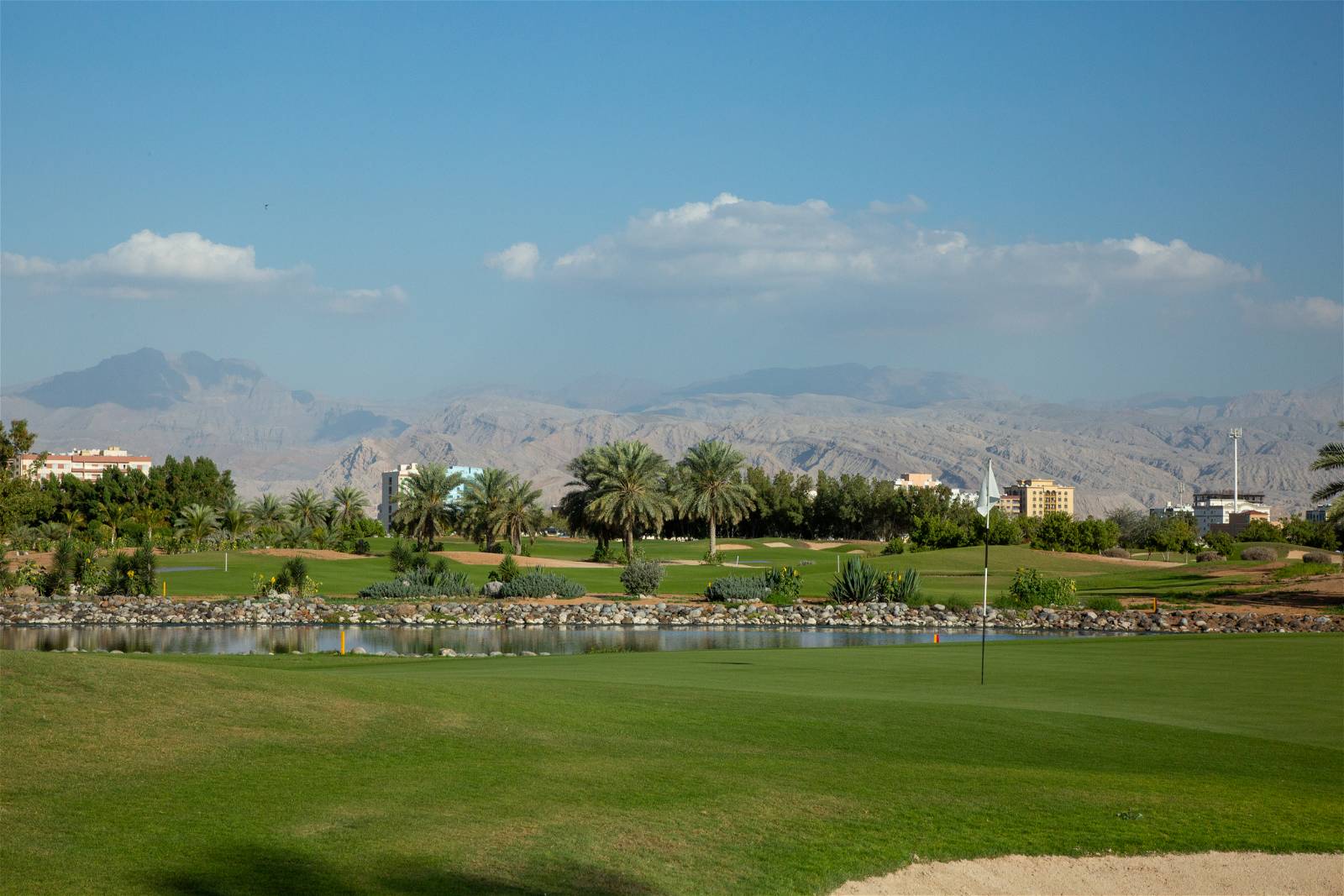 Green, Tower Links Golf Club, Dubai, United Arab Emirates