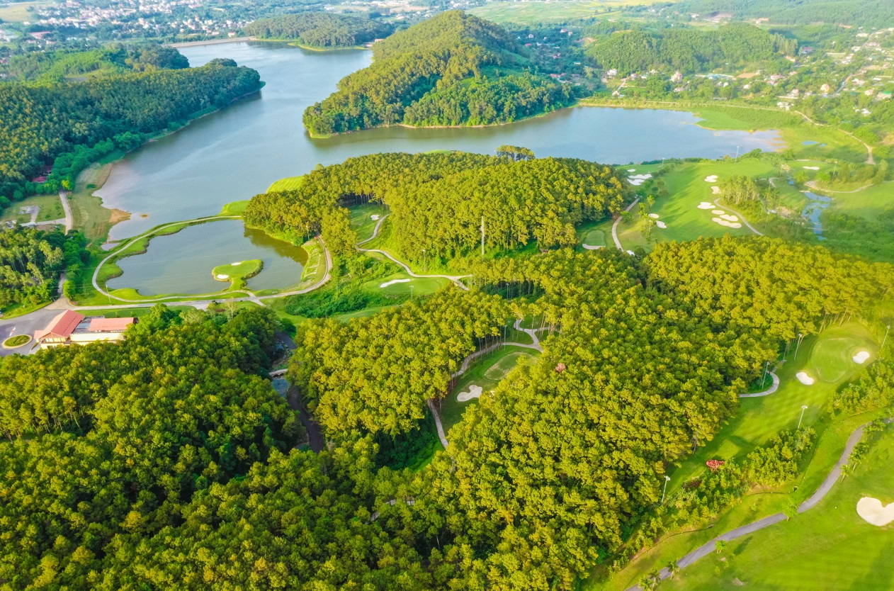 Aerial View, Trang An Golf & Country Club, Hanoi, Vietnam