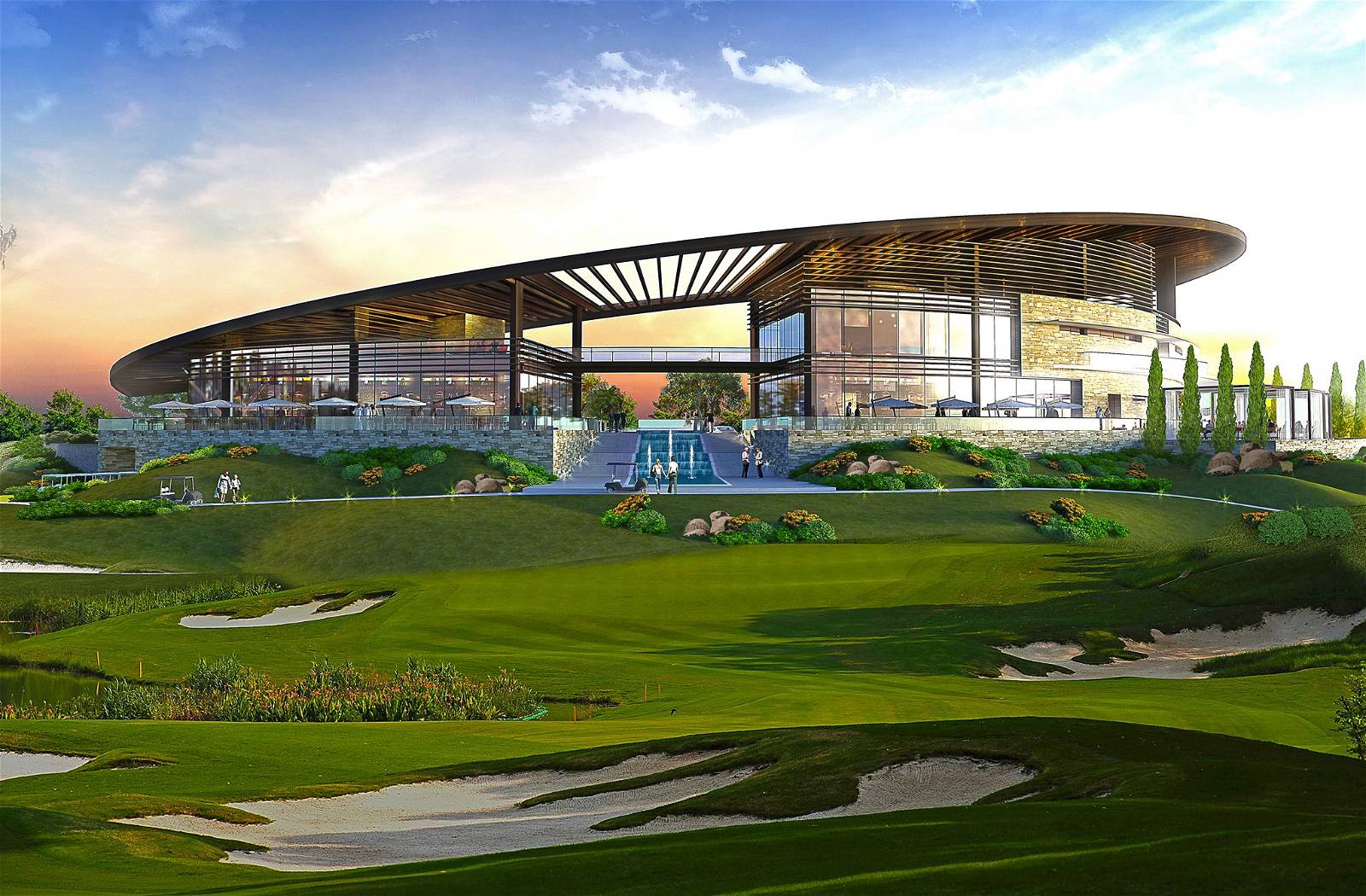 Clubhouse, Bunker, Trump International Golf Club, Dubai, United Arab Emirates