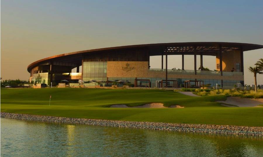Green, Clubhouse, Trump International Golf Club, Dubai, United Arab Emirates