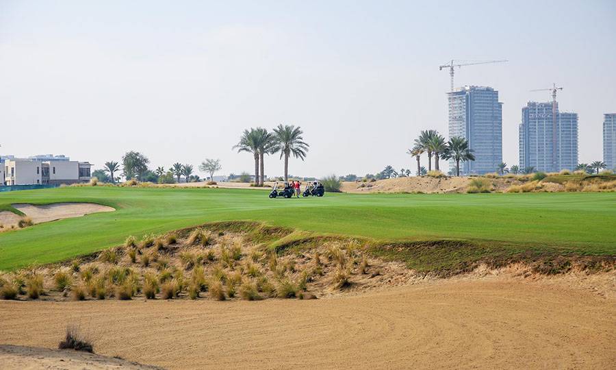 Fairway, Bunker, Trump International Golf Club, Dubai, United Arab Emirates