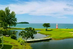 Green, Water Hazard, Clubhouse, Tublamu Navy Golf Course, Khao Lak, Thailand