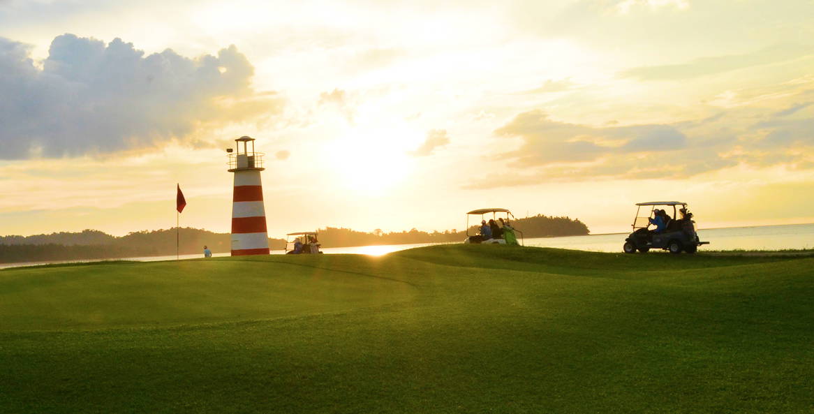 Green, Tublamu Navy Golf Course, Khao Lak, Thailand