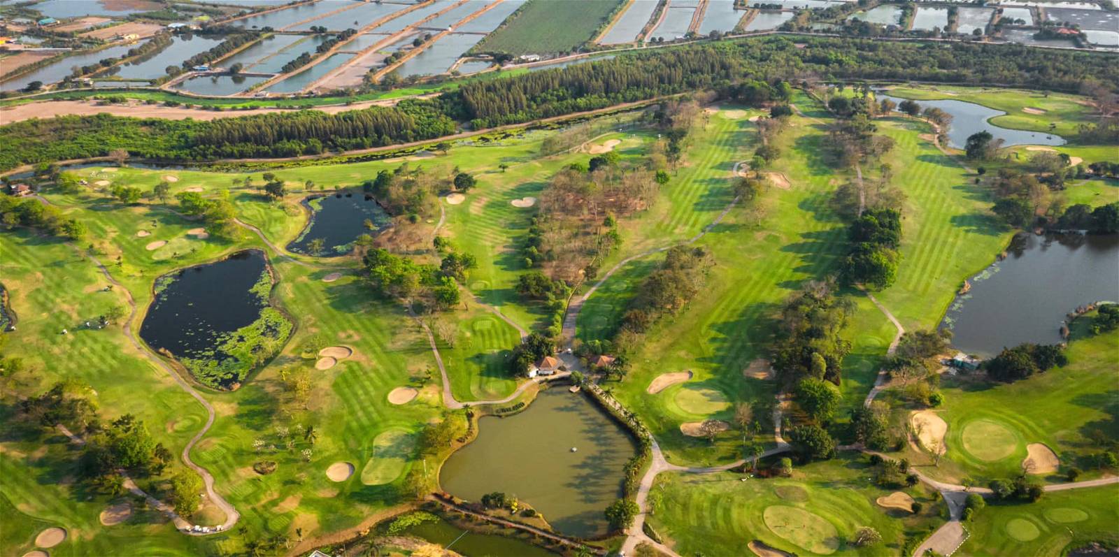 Aerial View, Uniland Golf & Country Club, Bangkok, Thailand