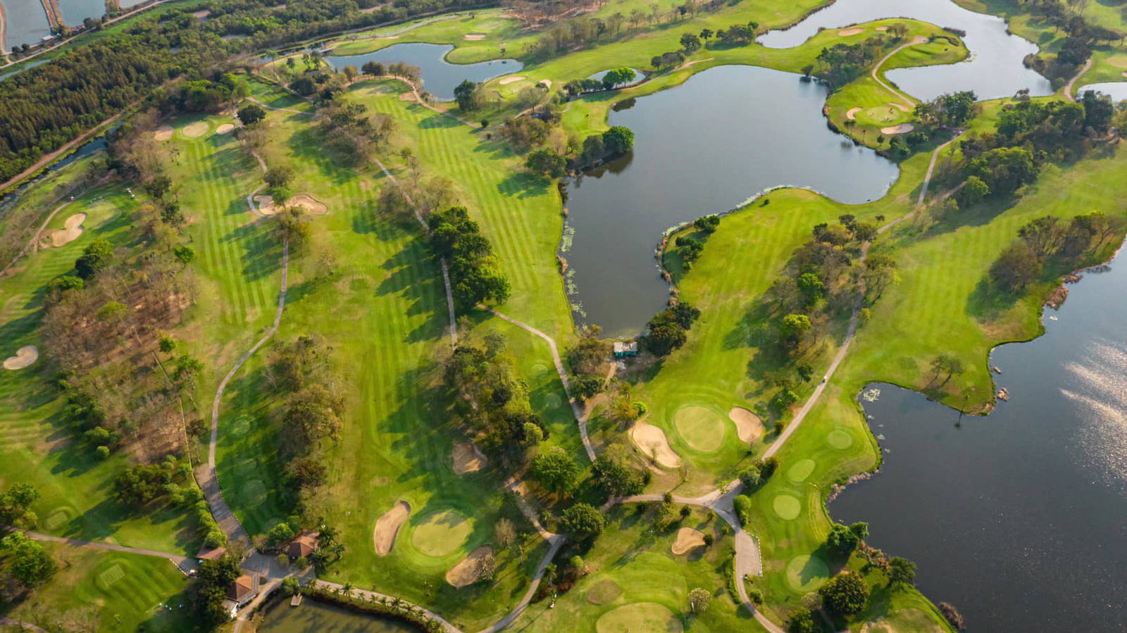 Aerial View, Uniland Golf & Country Club, Bangkok, Thailand