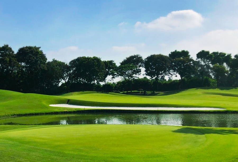 Tee Box, Green, Van Tri Golf Club, Hanoi, Vietnam