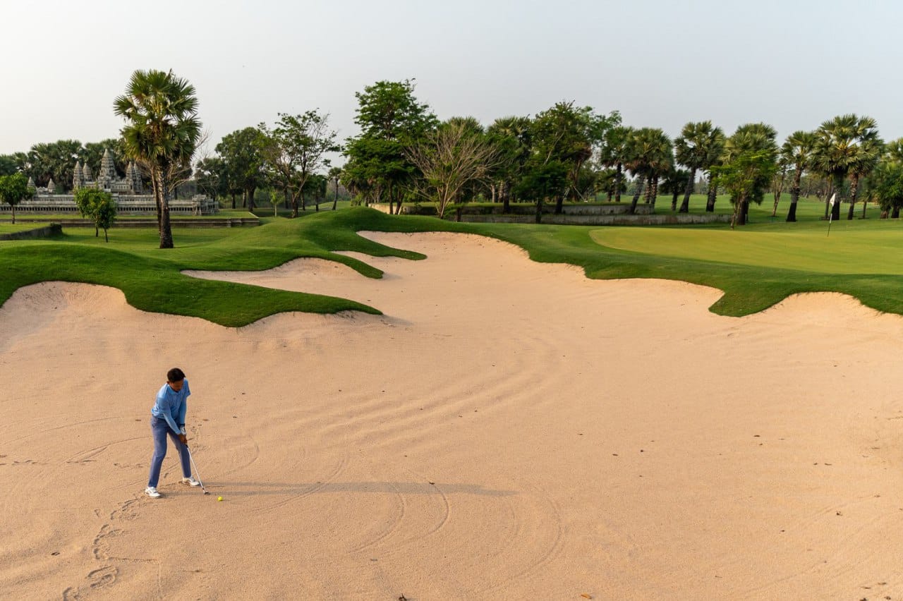 Greenside Bunker, Vattanac Golf Resort (East Course), Phnom Penh, Cambodia