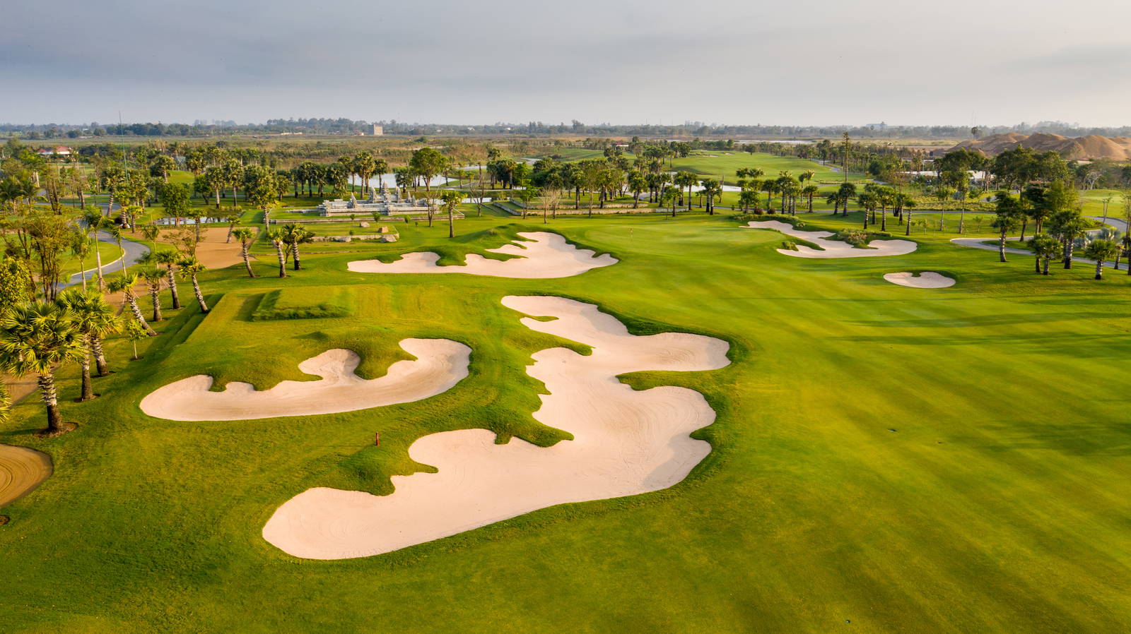 Fairway, Aerial View, Vattanac Golf Resort (East Course), Phnom Penh, Cambodia