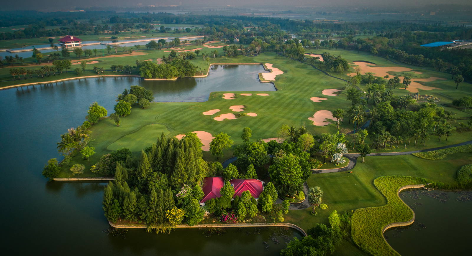 Aerial View, Vattanac Golf Resort (East Course), Phnom Penh, Cambodia