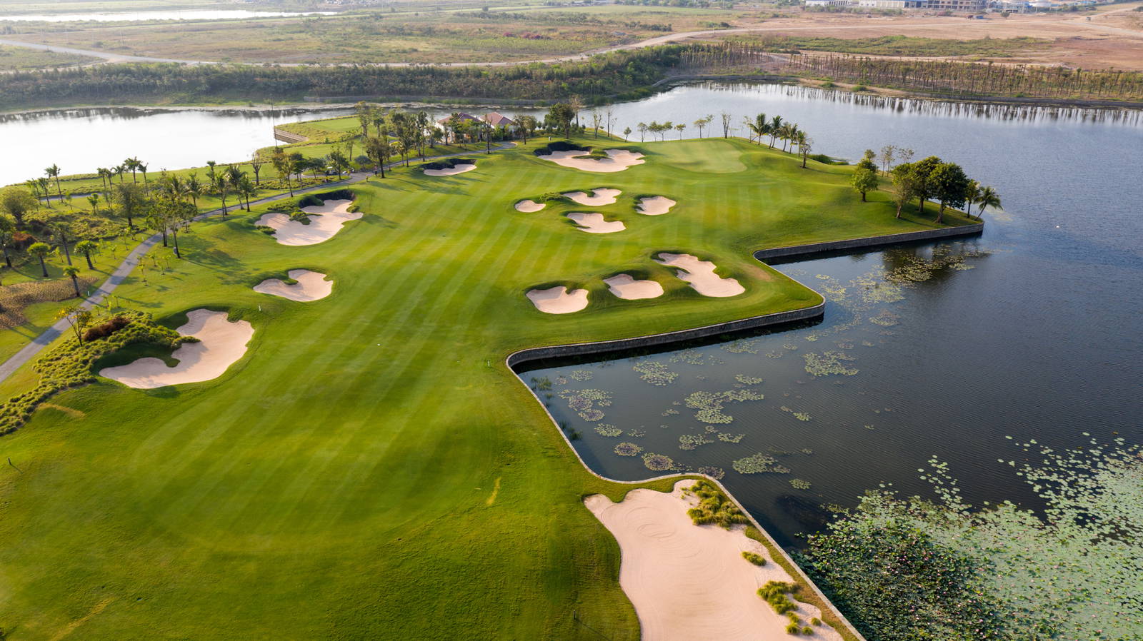 Aerial View, Vattanac Golf Resort (East Course), Phnom Penh, Cambodia