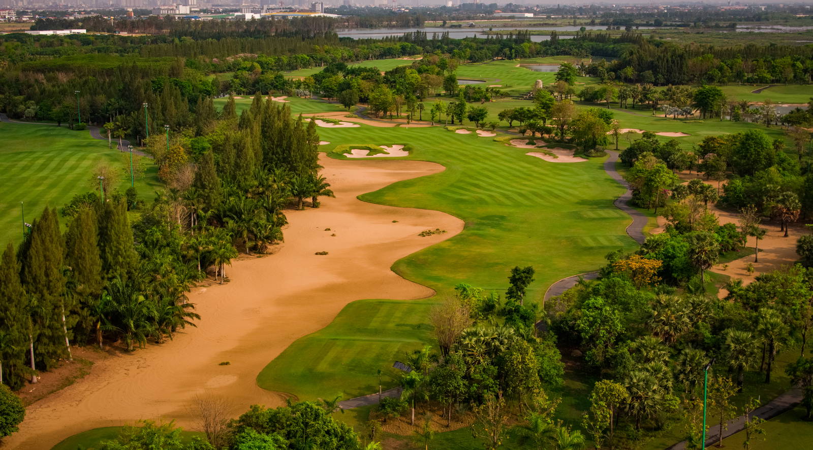 Aerial View, Vattanac Golf Resort (East Course), Phnom Penh, Cambodia