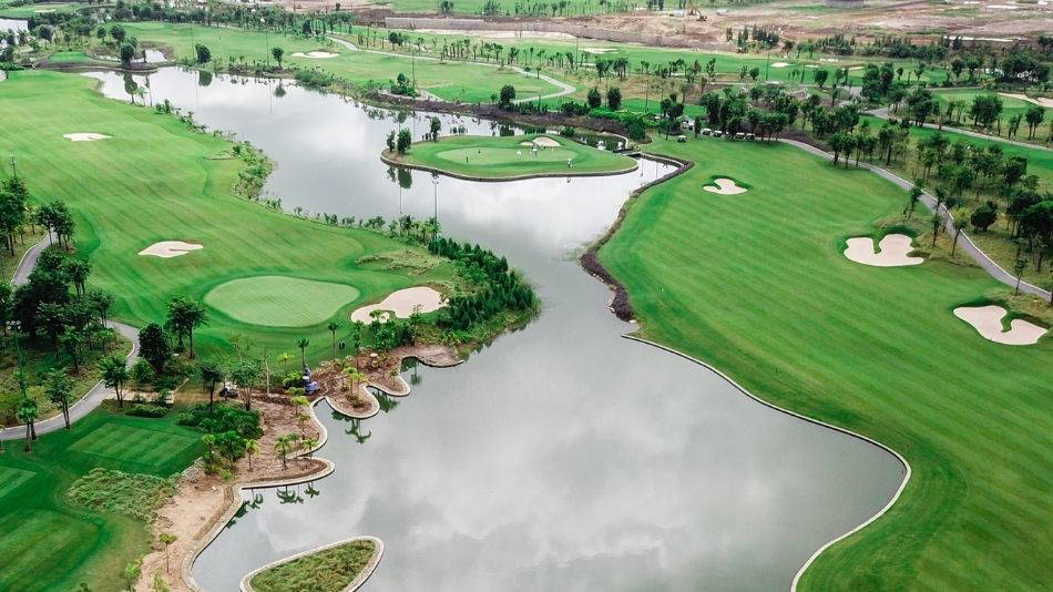 Aerial View, Vattanac Golf Resort (West Course), Phnom Penh, Cambodia