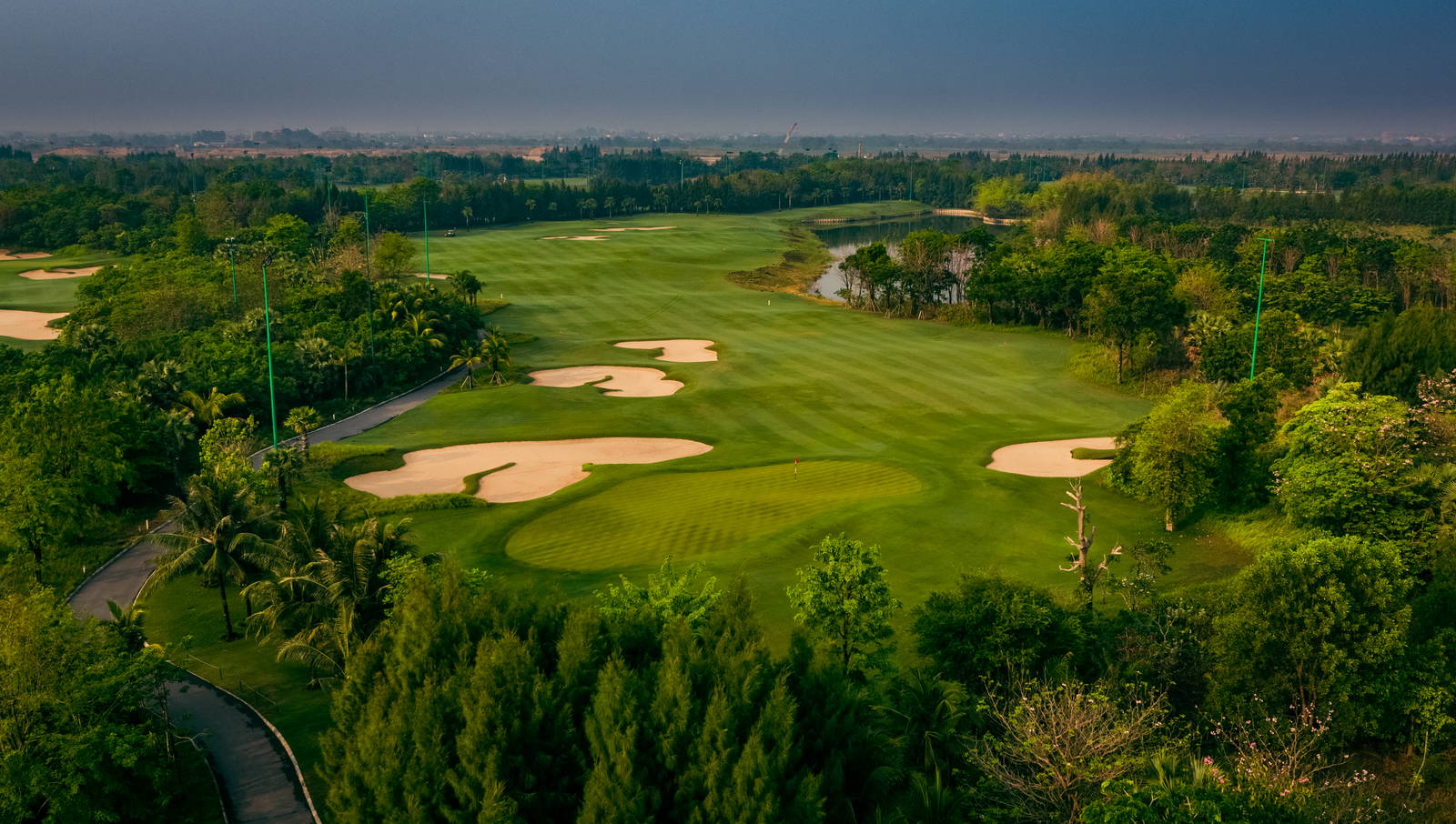 Aerial View, Vattanac Golf Resort (West Course), Phnom Penh, Cambodia