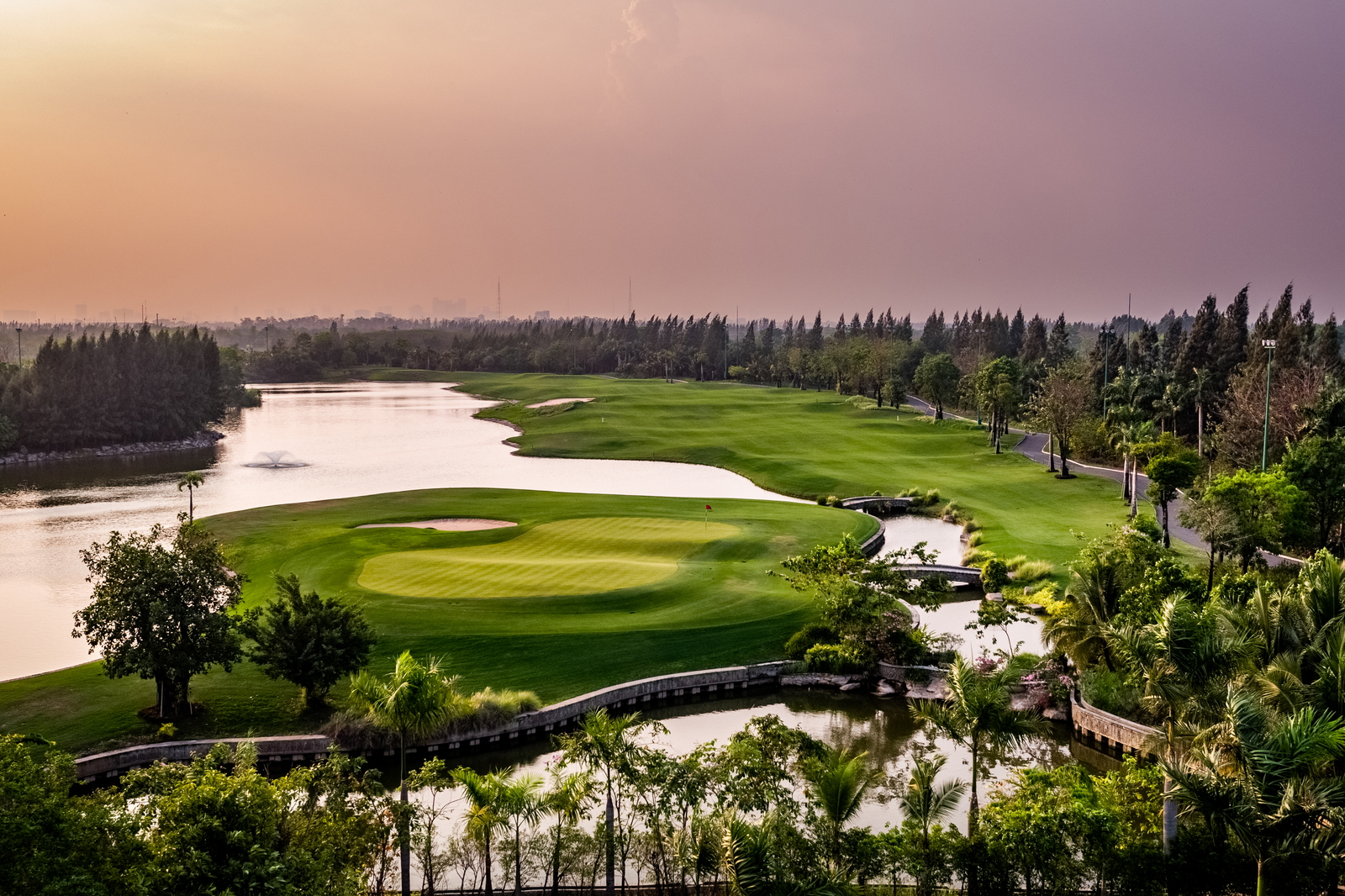 Island Green, Vattanac Golf Resort (West Course), Phnom Penh, Cambodia