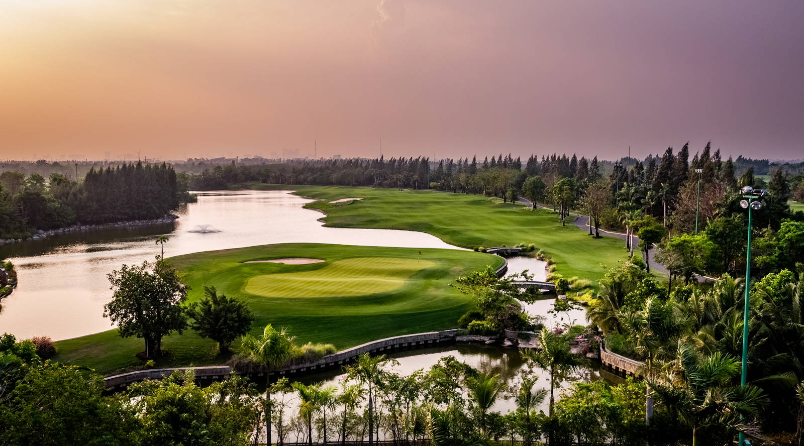 Island Green, Vattanac Golf Resort (West Course), Phnom Penh, Cambodia