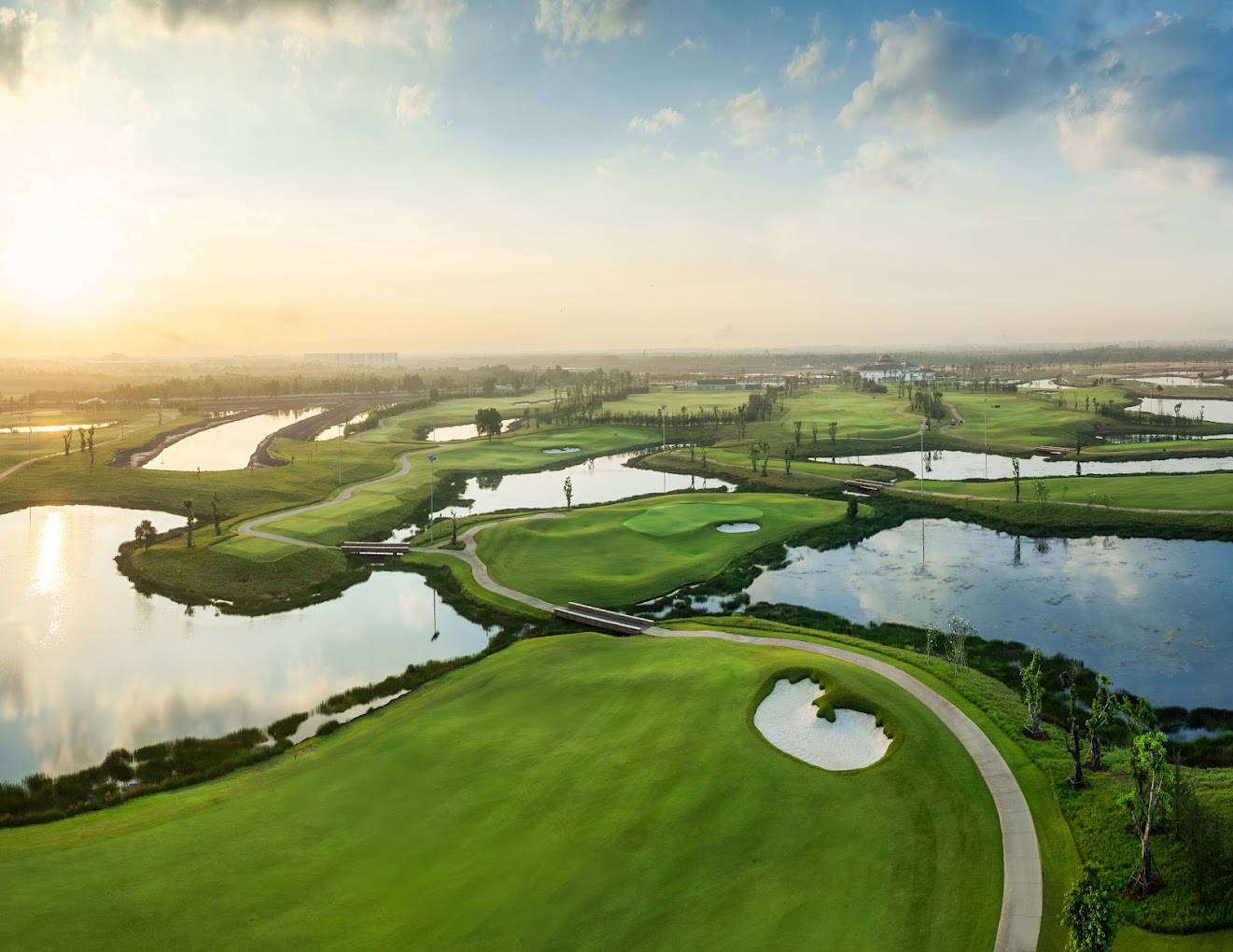 Aerial View, Vinpearl Golf Léman (North Course), Ho Chi Minh, Vietnam
