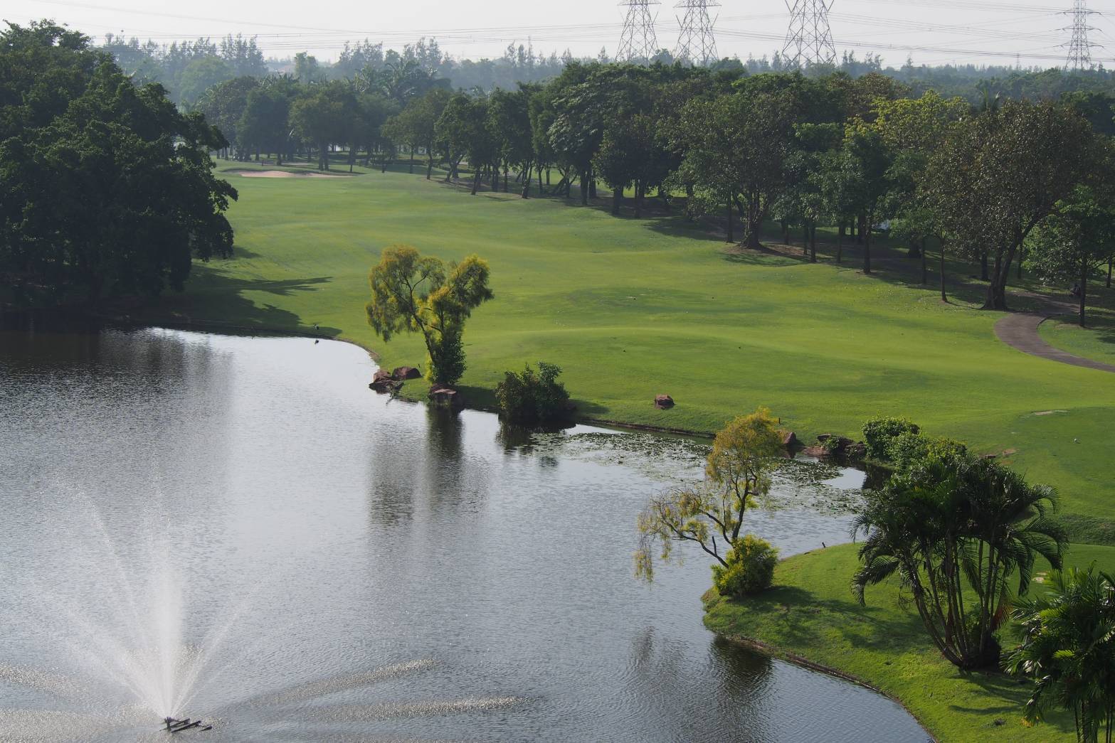 Fairway, Water Hazard, Windsor Park & Golf Club, Bangkok, Thailand
